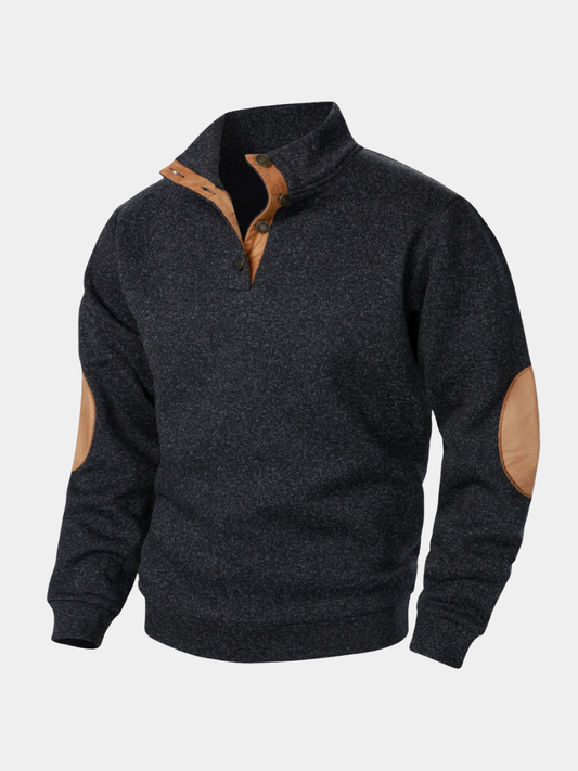 DUMONT LYON | BUTTONED KNIT PULLOVER FOR MEN