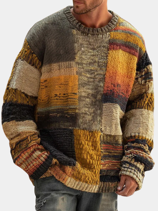 DUMONT LYON | ABSTRACT KNIT PULLOVER FOR MEN